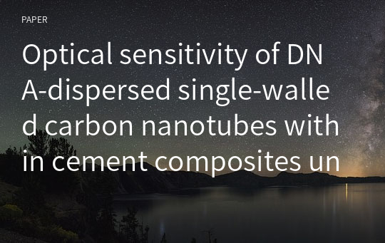 Optical sensitivity of DNA-dispersed single-walled carbon nanotubes within cement composites under mechanical load