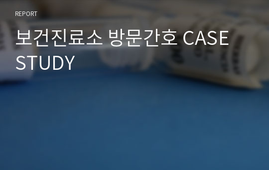 보건진료소 방문간호 CASE STUDY