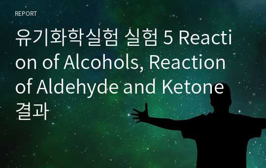 유기화학실험 실험 5 Reaction of Alcohols, Reaction of Aldehyde and Ketone 결과