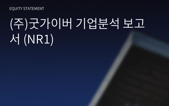 (주)굿가이버 기업분석 보고서 (NR1)