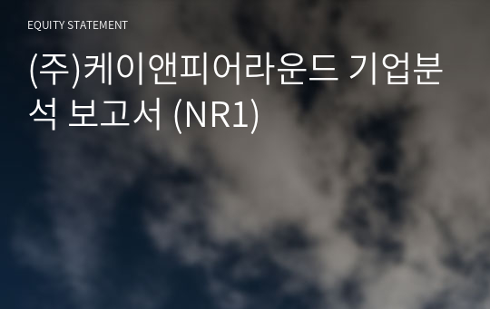 (주)케이앤피어라운드 기업분석 보고서 (NR1)