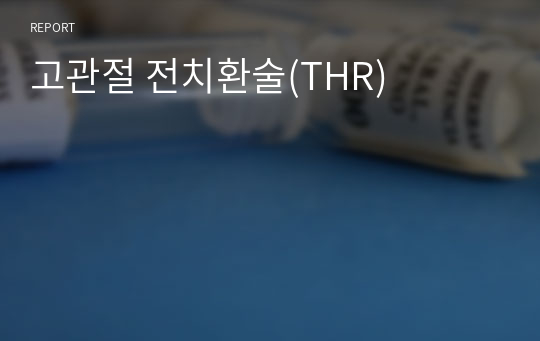 고관절 전치환술(THR)