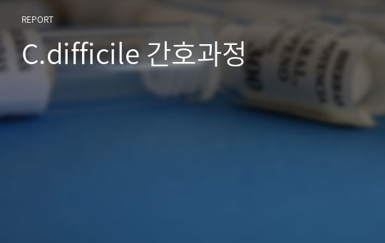 C.difficile 간호과정