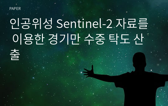 인공위성 Sentinel-2 자료를 이용한 경기만 수중 탁도 산출