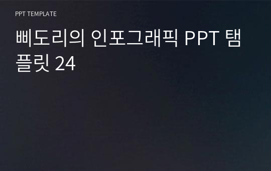 삐도리의 인포그래픽 PPT 탬플릿 24