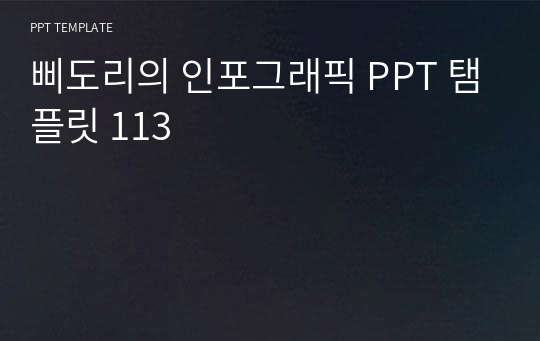 삐도리의 인포그래픽 PPT 탬플릿 113