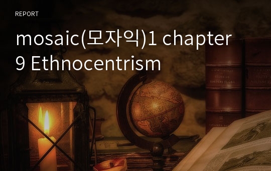 mosaic(모자익)1 chapter 9 Ethnocentrism