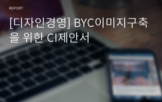 [디자인경영] BYC이미지구축을 위한 CI제안서