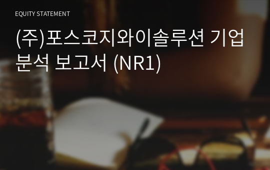 (주)포스코지와이솔루션 기업분석 보고서 (NR1)