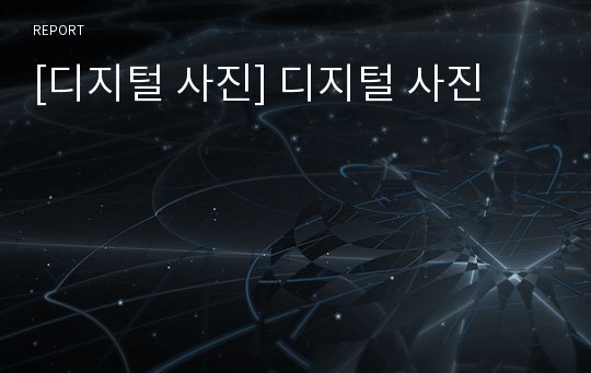 [디지털 사진] 디지털 사진