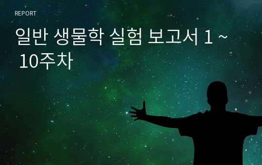 일반 생물학 실험 보고서 1 ~ 10주차