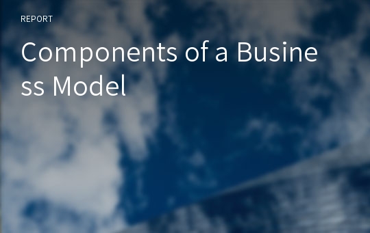 Components of a Business Model