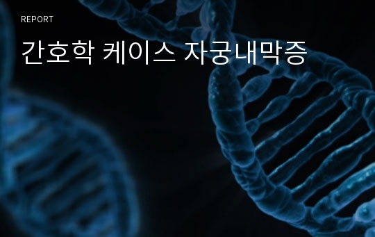 간호학 케이스 자궁내막증