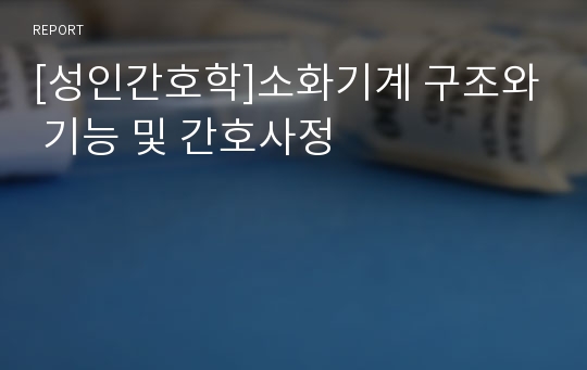 [성인간호학]소화기계 구조와 기능 및 간호사정