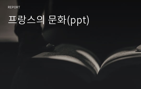 프랑스의 문화(ppt)