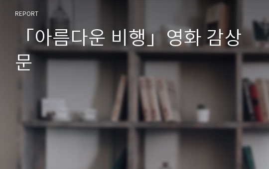 「아름다운 비행」영화 감상문