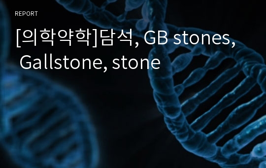 [의학약학]담석, GB stones, Gallstone, stone