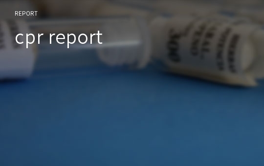 cpr report