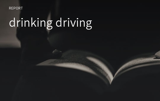 drinking driving