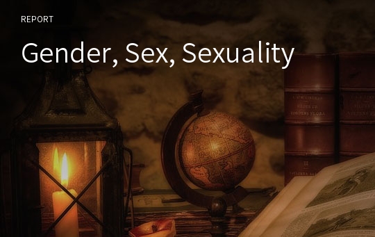 Gender, Sex, Sexuality