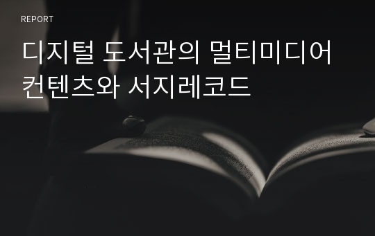 디지털 도서관의 멀티미디어 컨텐츠와 서지레코드