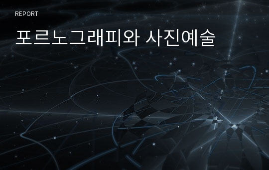 포르노그래피와 사진예술