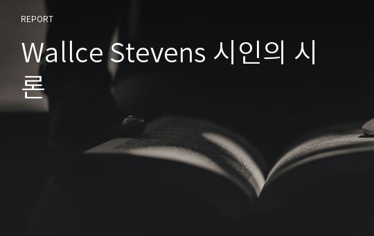 Wallce Stevens 시인의 시론