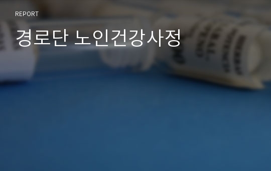 경로단 노인건강사정