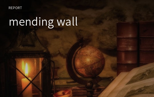 mending wall
