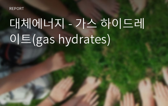 대체에너지 - 가스 하이드레이트(gas hydrates)