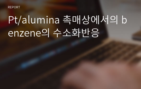 Pt/alumina 촉매상에서의 benzene의 수소화반응