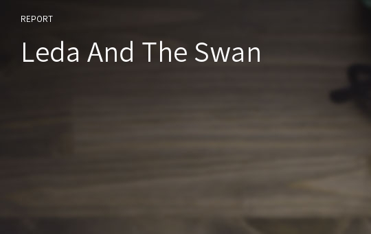 Leda And The Swan