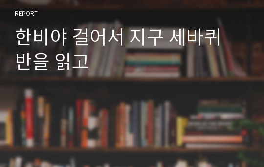 한비야 걸어서 지구 세바퀴 반을 읽고