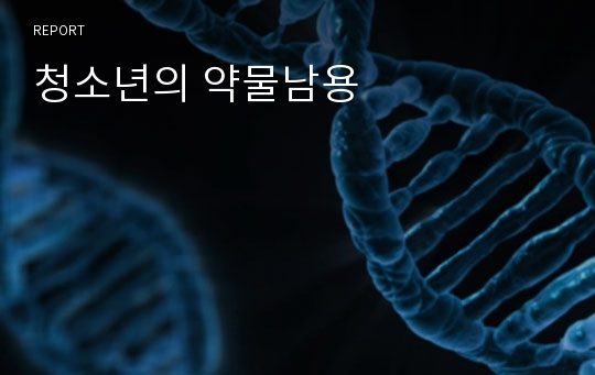 청소년의 약물남용