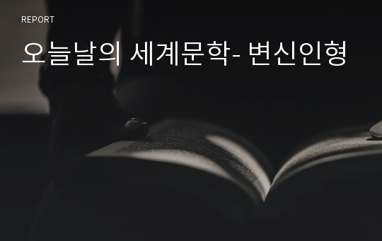 오늘날의 세계문학- 변신인형