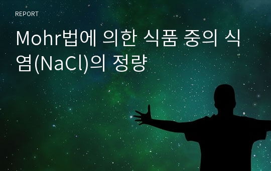 Mohr법에 의한 식품 중의 식염(NaCl)의 정량