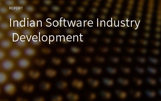 Indian Software Industry Development