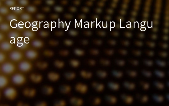 Geography Markup Language