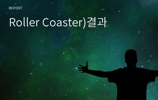 Roller Coaster)결과