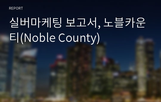 실버마케팅 보고서, 노블카운티(Noble County)