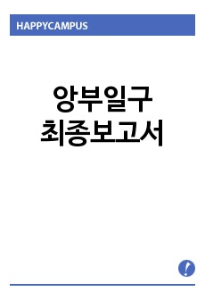 앙부일구 최종보고서