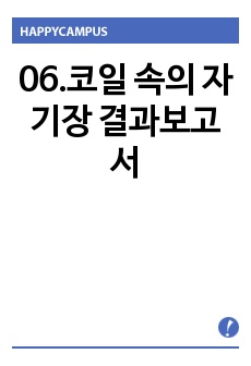 06.코일 속의 자기장 결과보고서