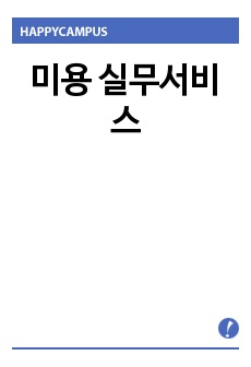 미용 실무서비스