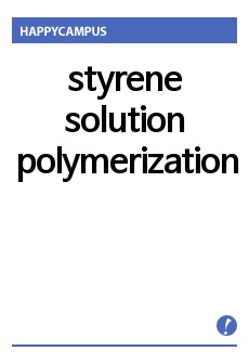 styrene solution polymerization