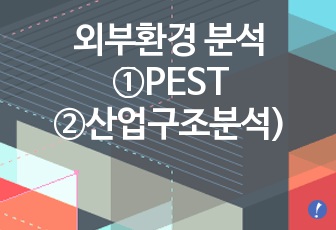 기업 외부환경 분석 툴-PEST & 5 force model (포터의 산업구조분석모델)