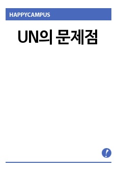 UN의 문제점