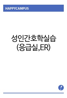 성인간호실습과제(심폐소생술/CPR시 심전도 판독 및 응급약물 사용/응급실 응급의료체계/Korean Triage and Acuity Scale/FAST track)