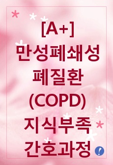 만성폐쇄성폐질환(COPD) 지식부족 간호과정