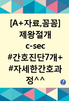 제왕절개 아두골반불균형 케이스 CPD Ceasarean Section 간호진단7개 급성통증, 감염위험성 case study 간호과정