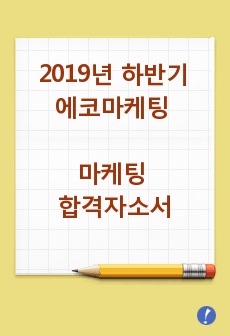 2019년 하반기 에코마케팅 마케팅 합격자소서